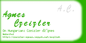 agnes czeizler business card